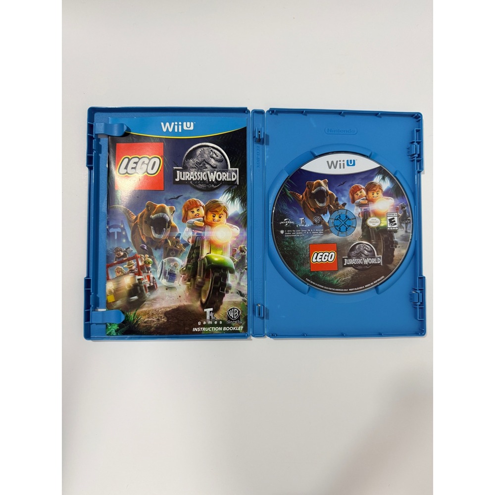 LEGO Jurassic World Video Game Wii U OS Blue Good Complete CIB 0240 - Picture 2 of 4